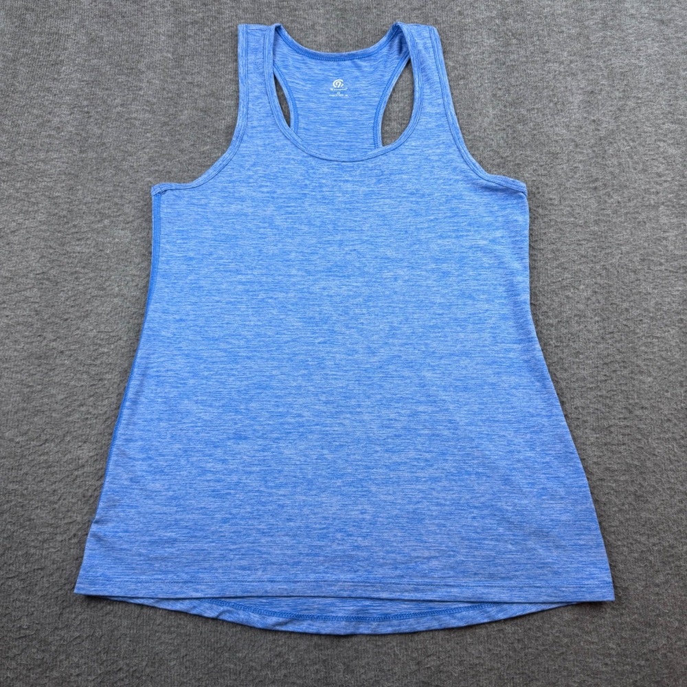 Champion C9 Tank Top Women's XS Blue Space Dye Racerback‎ Activewear K9356-OEL
